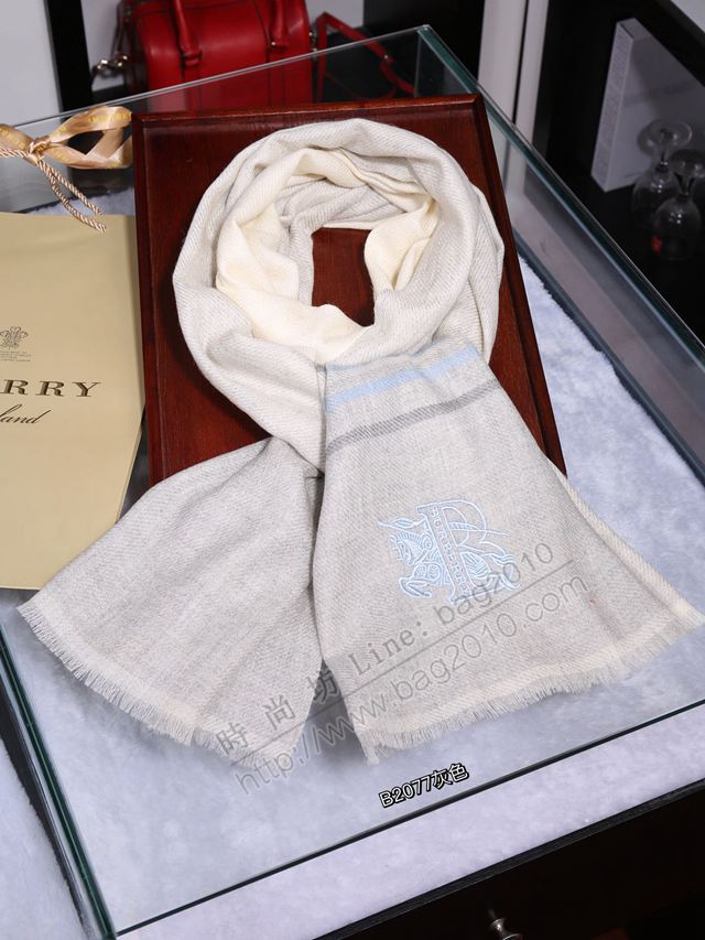 Burberry圍巾 2019專櫃最新款 巴寶莉頂級進口羊絨長巾 Burberry女款大圍巾  llwj6686